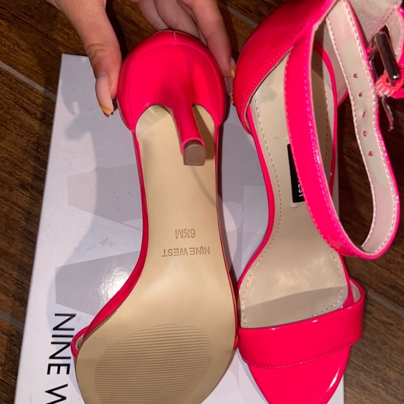 Nine West pink open toe heel! size 6.5. never worn - Picture 2 of 4